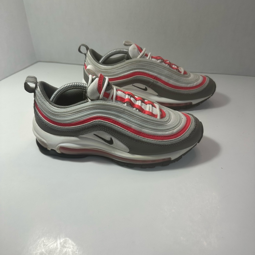 Nike Air Max 97 White and Red Sneakers
